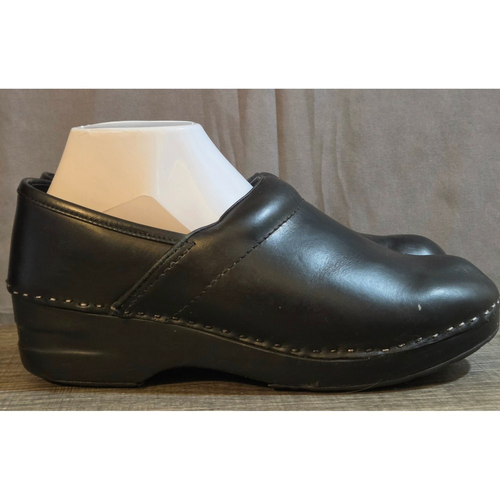L.L Bean Leather Professional Work Clogs Women's Size 8.5 Black